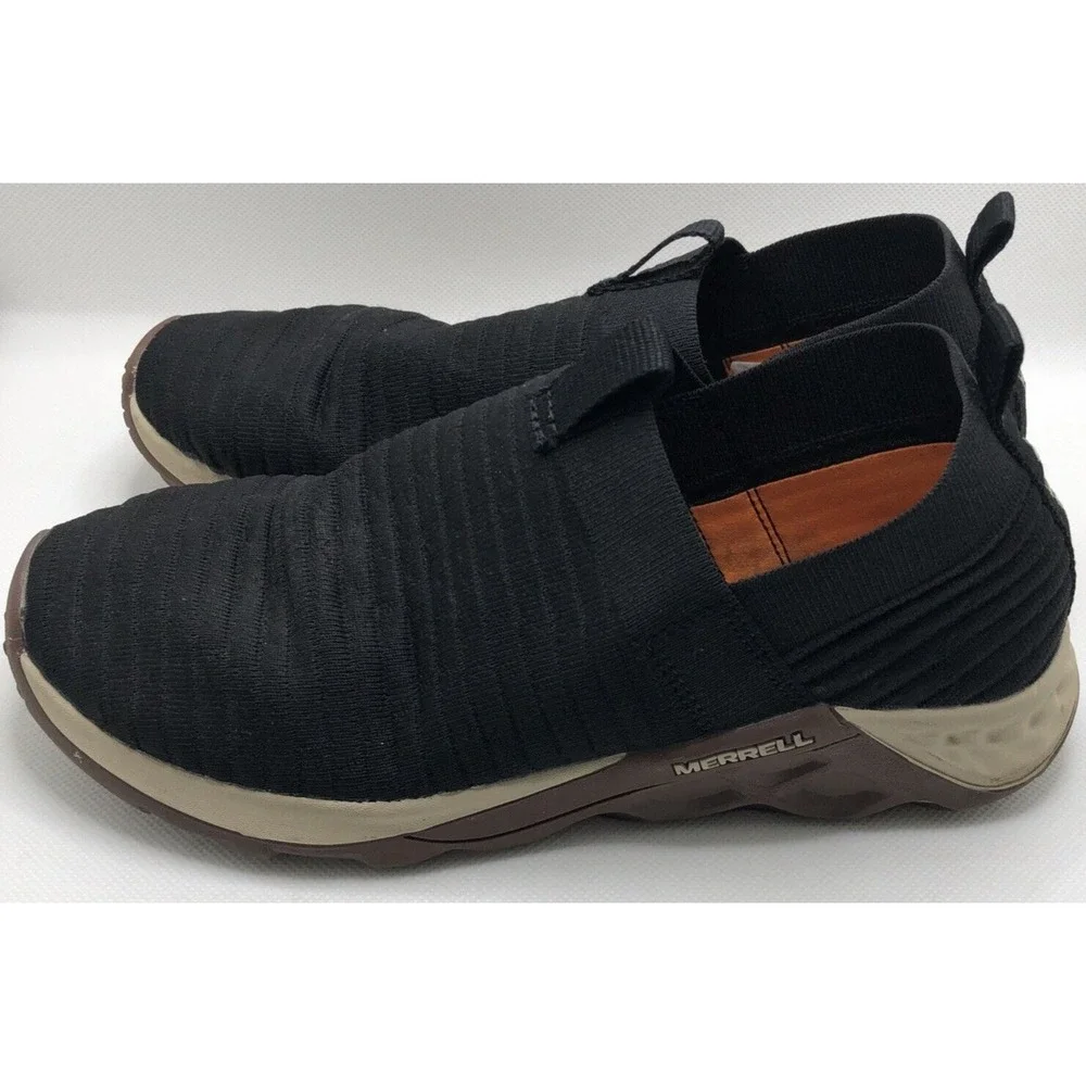 Merrell Boys M-Range Hiking Shoes Black MK261254 Slip On Sz 4US 35EU 3UK